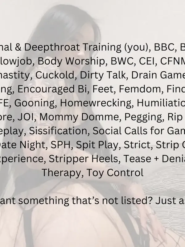 kiras kunt fetish list